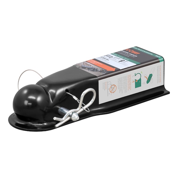 Curt Towing Coupler, Black, 9-5/8 in Overall L 25471 - main